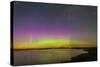 A Faint Aurora over Crawling Lake Reservoir, Bassano, Alberta, Canada-null-Stretched Canvas