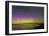 A Faint Aurora over Crawling Lake Reservoir, Bassano, Alberta, Canada-null-Framed Photographic Print
