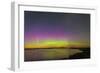 A Faint Aurora over Crawling Lake Reservoir, Bassano, Alberta, Canada-null-Framed Photographic Print