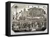 A Fair Held at Hyde Park During Queen Victoria's Coronation in 1838-null-Framed Stretched Canvas