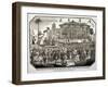 A Fair Held at Hyde Park During Queen Victoria's Coronation in 1838-null-Framed Giclee Print