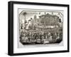 A Fair Held at Hyde Park During Queen Victoria's Coronation in 1838-null-Framed Giclee Print