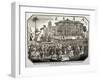 A Fair Held at Hyde Park During Queen Victoria's Coronation in 1838-null-Framed Giclee Print