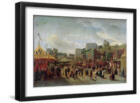 A Fair, Place Saint-Pierre, Montmartre in 1861-null-Framed Giclee Print