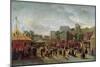 A Fair, Place Saint-Pierre, Montmartre in 1861-null-Mounted Giclee Print