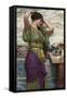 A Fair Reflection, 1915-John William Godward-Framed Stretched Canvas