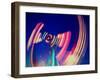 A Fair Ride Shot with a Long Exposure at Night-graphicphoto-Framed Photographic Print