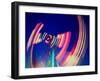 A Fair Ride Shot with a Long Exposure at Night-graphicphoto-Framed Photographic Print