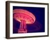 A Fair Ride Shot with a Long Exposure at Night-graphicphoto-Framed Photographic Print