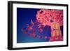 A Fair Ride Shot with a Long Exposure at Night-graphicphoto-Framed Photographic Print