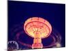 A Fair Ride Shot with a Long Exposure at Night-graphicphoto-Mounted Photographic Print