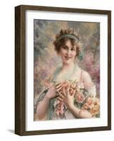 A Fair Rose, 1919-Emile Vernon-Framed Giclee Print