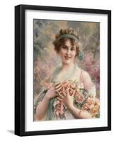 A Fair Rose, 1919-Emile Vernon-Framed Giclee Print