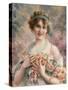 A Fair Rose, 1919-Emile Vernon-Stretched Canvas
