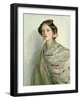 'A Fair Spaniard', Portrait of Mrs Chowne (Oil on Canvas)-John Lavery-Framed Giclee Print