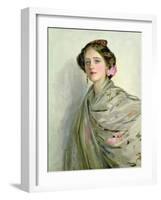 'A Fair Spaniard', Portrait of Mrs Chowne (Oil on Canvas)-John Lavery-Framed Giclee Print