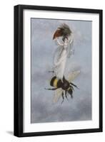 A Fairy Carrying a Feather Standing on a Bee-Amelia Jane Murray-Framed Giclee Print