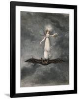 A Fairy Holding a Wand Standing on a Bat-Amelia Jane Murray-Framed Giclee Print