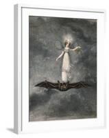 A Fairy Holding a Wand Standing on a Bat-Amelia Jane Murray-Framed Giclee Print