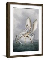 A Fairy Resting on a Shell-Amelia Jane Murray-Framed Giclee Print