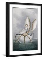 A Fairy Resting on a Shell-Amelia Jane Murray-Framed Giclee Print