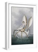 A Fairy Resting on a Shell-Amelia Jane Murray-Framed Giclee Print