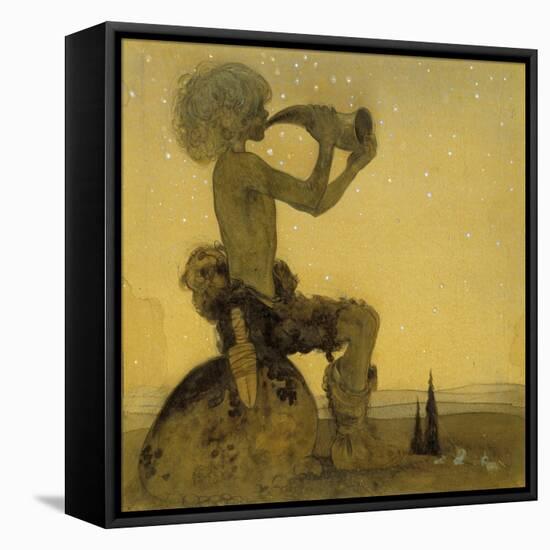 A Fairy Shepherd, 1910-John Bauer-Framed Stretched Canvas