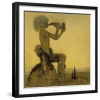 A Fairy Shepherd, 1910-John Bauer-Framed Premium Giclee Print