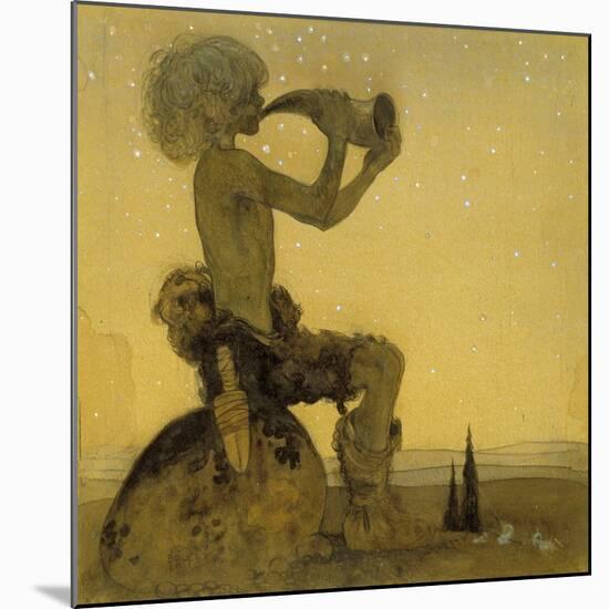 A Fairy Shepherd, 1910-John Bauer-Mounted Premium Giclee Print