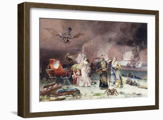 A Fairy Tale-Jean or Jehan Georges Vibert-Framed Giclee Print