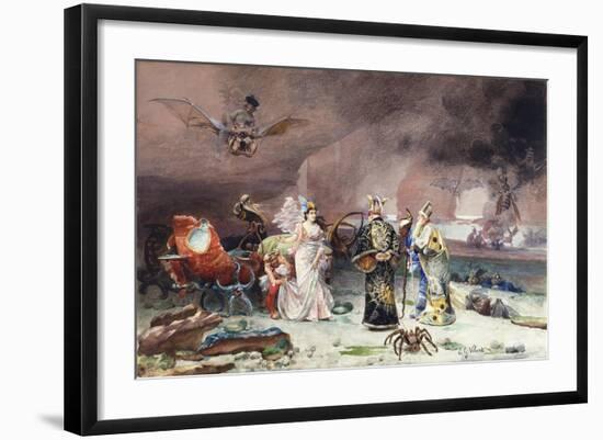 A Fairy Tale-Jean or Jehan Georges Vibert-Framed Giclee Print