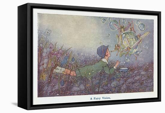 A Fairy Vision-Hilda T. Miller-Framed Stretched Canvas