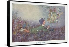 A Fairy Vision-Hilda T. Miller-Framed Stretched Canvas