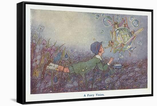 A Fairy Vision-Hilda T. Miller-Framed Stretched Canvas