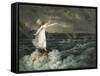 A Fairy Waving Her Magic Wand Across a Stormy Sea-Amelia Jane Murray-Framed Stretched Canvas