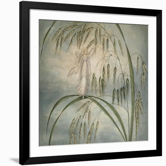 A Fairy Waving Her Wand Standing Among Blades of Grass-Amelia Jane Murray-Framed Giclee Print