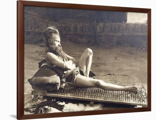 A Fakir of Holy Benares, India, 1907-Herbert Ponting-Framed Photographic Print