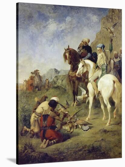 A Falcon Hunt in Algeria: the Quarry, 1863-Eugène Fromentin-Stretched Canvas