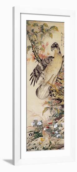 A Falcon-Jakuchu Ito-Framed Giclee Print