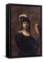 A Falconer, Standing Half Length, in a Feathered Hat-Rembrandt van Rijn-Framed Stretched Canvas