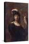 A Falconer, Standing Half Length, in a Feathered Hat-Rembrandt van Rijn-Stretched Canvas