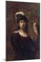 A Falconer, Standing Half Length, in a Feathered Hat-Rembrandt van Rijn-Mounted Giclee Print