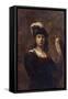 A Falconer, Standing Half Length, in a Feathered Hat-null-Framed Stretched Canvas