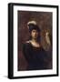 A Falconer, Standing Half Length, in a Feathered Hat-null-Framed Giclee Print