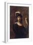 A Falconer, Standing Half Length, in a Feathered Hat-null-Framed Giclee Print