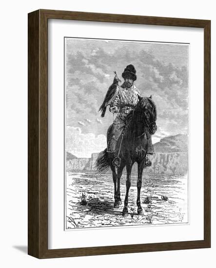 A Falconer, Turkestan, 19th Century-Delort-Framed Giclee Print