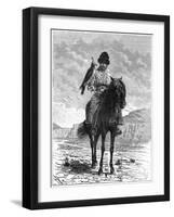 A Falconer, Turkestan, 19th Century-Delort-Framed Giclee Print