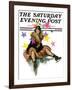 "A Fall from Skates," Saturday Evening Post Cover, January 11, 1930-John LaGatta-Framed Giclee Print