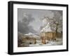 A Fall on the Ice-George Morland-Framed Giclee Print