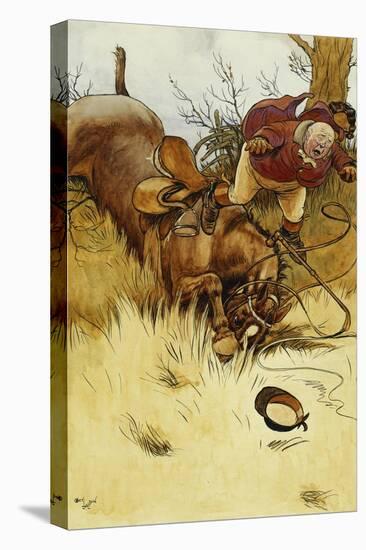 A Fall's a Hawful Thing-Cecil Aldin-Stretched Canvas